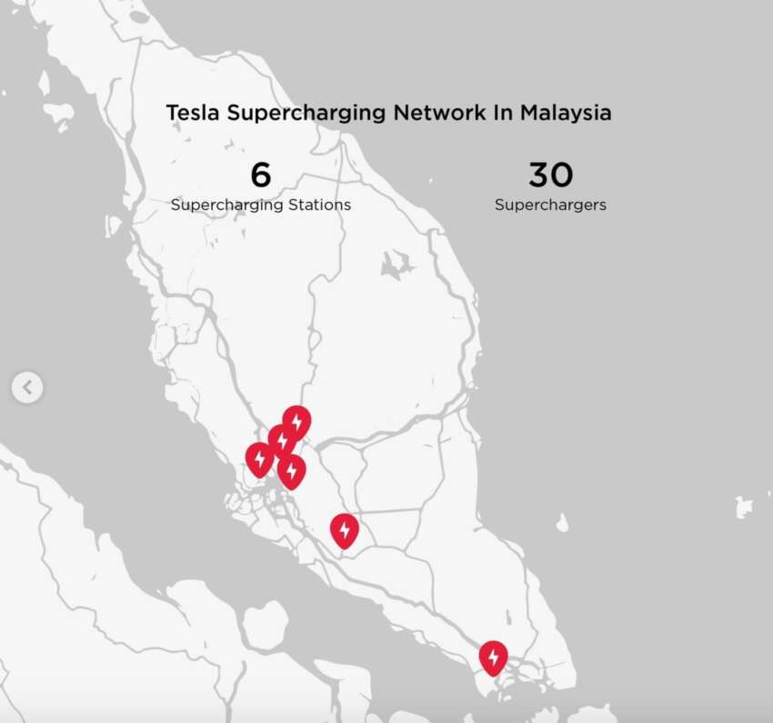 Tesla Supercharger now at Pavilion Bukit Jalil – 6x SC, 2x Destination at B1; total 6 stations in Malaysia now 1727070