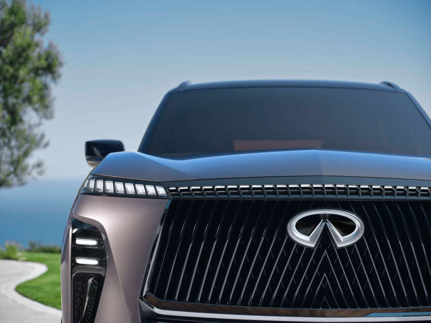 2025 Infiniti QX80 debuts in the US with concept car looks – three-row SUV; 450 hp 3.5L twin-turbo V6, 9AT 1742410