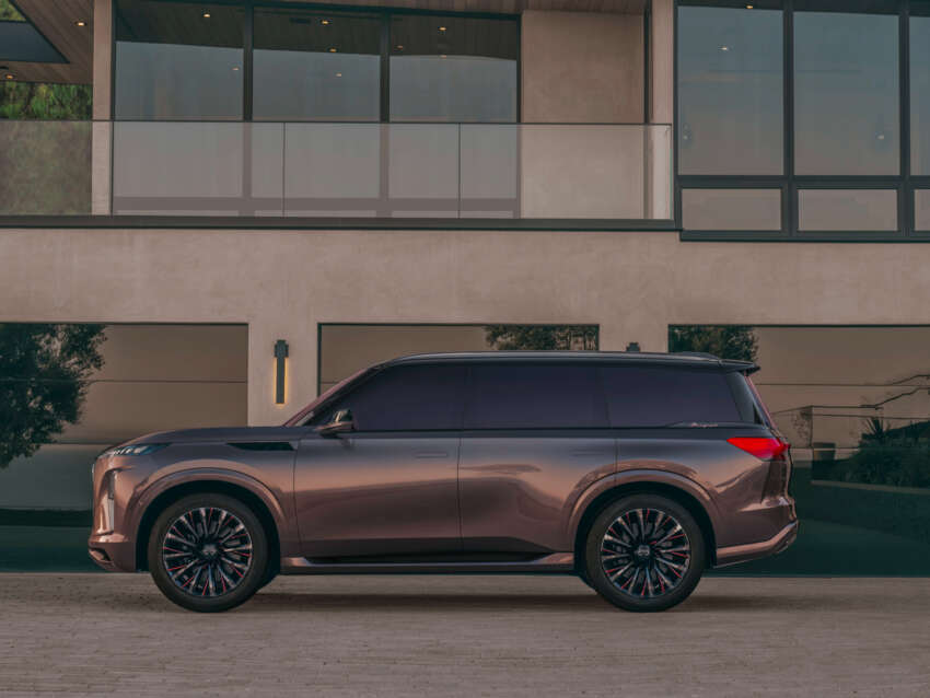 2025 Infiniti QX80 debuts in the US with concept car looks – three-row SUV; 450 hp 3.5L twin-turbo V6, 9AT 1742417