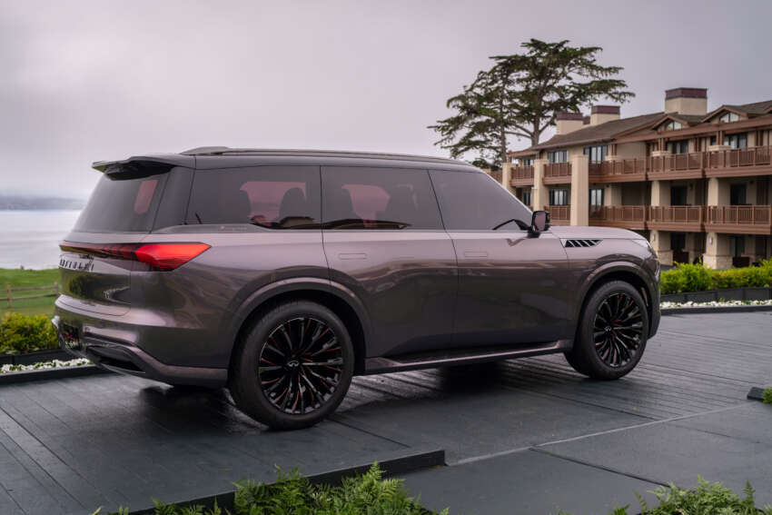 2025 Infiniti QX80 debuts in the US with concept car looks – three-row SUV; 450 hp 3.5L twin-turbo V6, 9AT 1742400