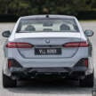 BMW i5 eDrive40 M Sport 2024 kini di M’sia – pengecas AC 22 kW, roda lebih kecil, tiada bumbung kaca