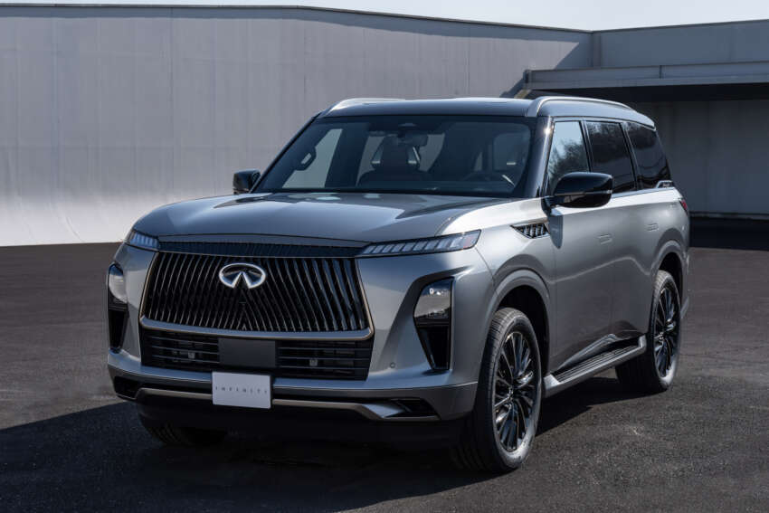 2025 Infiniti QX80 debuts in the US with concept car looks – three-row SUV; 450 hp 3.5L twin-turbo V6, 9AT 1742226