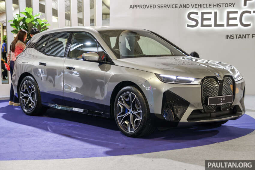BMW iX xDrive50 Sport 2024 di M’sia — pengecas AC 22 kW; tiada bumbung kaca, Laserlight; murah RM62k 1735316