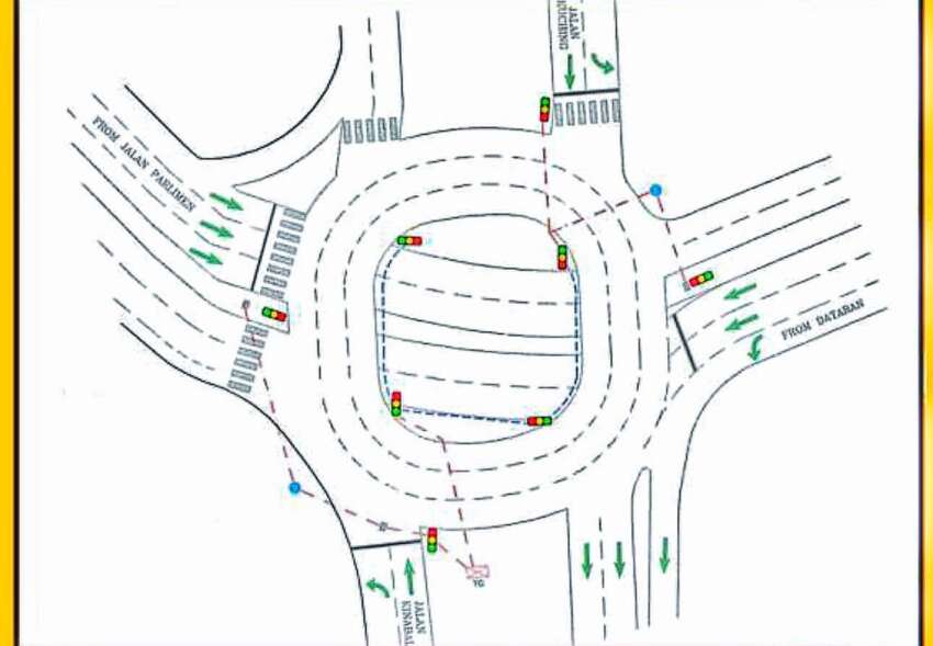 Traffic lights at Bank Negara roundabout from March 8 1737987