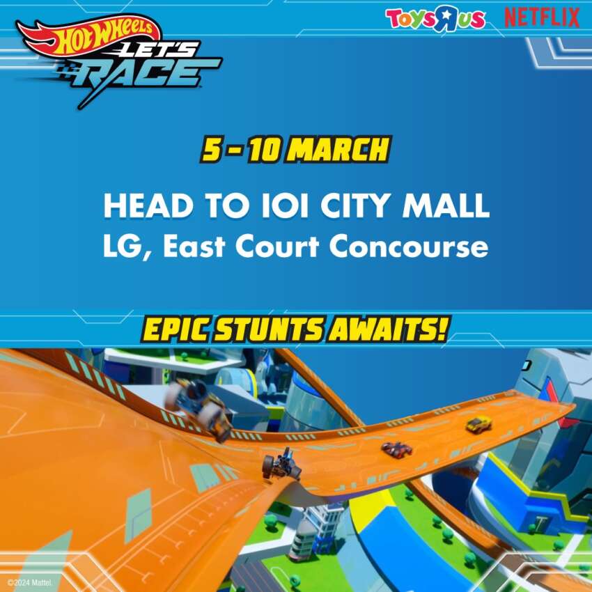 Hot Wheels lancar siri animasi Let’s Race di Netflix – Bandar Hot Wheel Saiz Sebenar kini di IOI City Mall 1737399