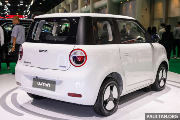 Bangkok 2024: Changan Lumin launched – cute 2-door city EV, 28 kWh, 301 km range, DC optional, fr. RM62k