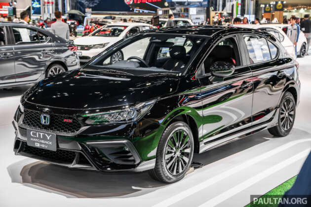 Bangkok 2024: Honda City Hatchback facelift – minor styling changes, turbo and e:HEV, improved Sensing