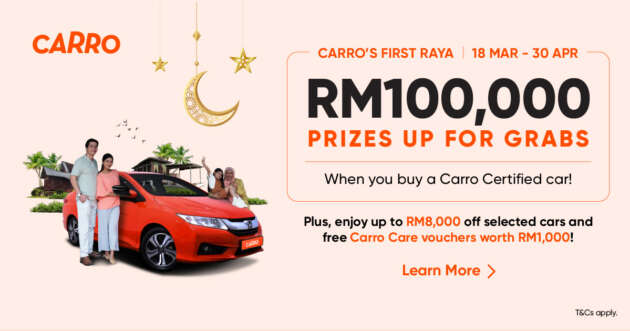 Carro Raya 2024 promo offers RM100,000 of prizes!
