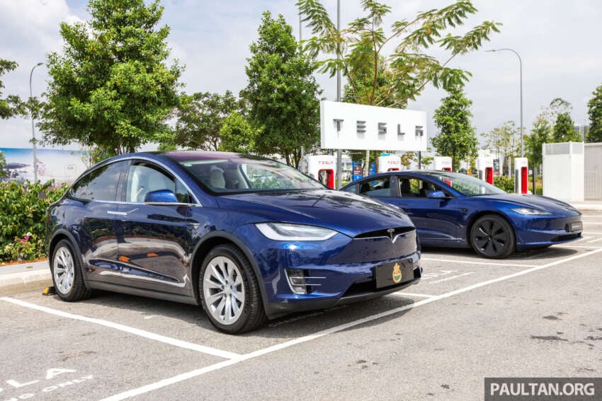 Tesla Supercharger station at Gamuda Cove – six SC and 18 destination chargers, largest in Southeast Asia 1741783