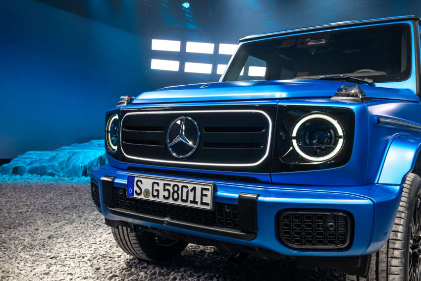 Mercedes-Benz G580 debuts – first-ever electric G-Class; tank turn, quad-motor, 587 PS, 473 km EV range 1754635