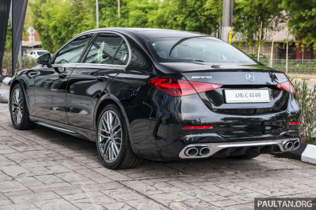 W206 Mercedes-AMG C43 previewed in Malaysia – 2.0L 4-cyl replaces V6; 408 PS, 4.6s; CKD RM460k est