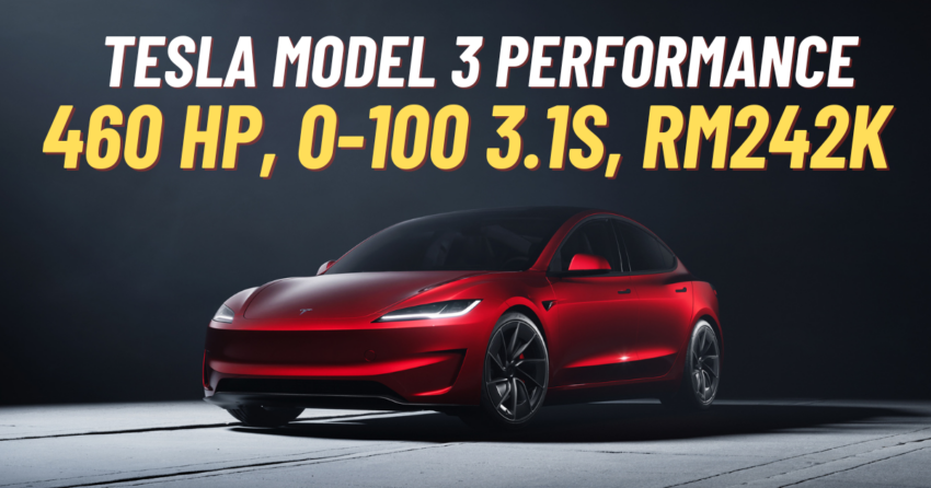 2024 Tesla Model 3 Performance now available from RM242k – 460 hp, 0-100 in 3.1s, 528 km range 1754723
