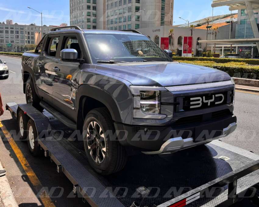 BYD pick-up truck spotted completely undisguised – PHEV first, EV version later; to be called the Shark? 1751618