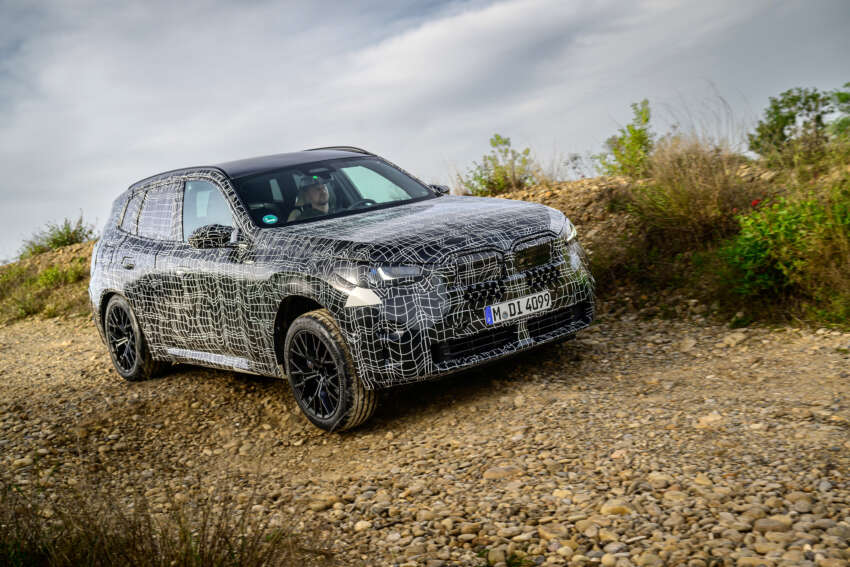 2025 BMW X3 teased – G45 seen in official “spyshots”; will get PHEV with 100 km EV range, 390 hp M50 1752858