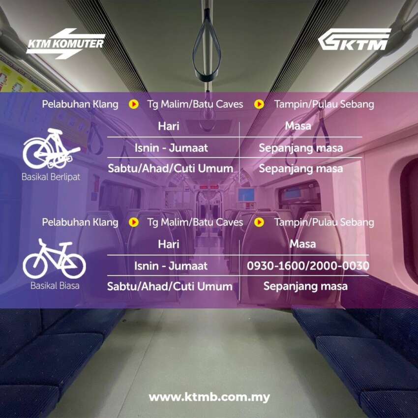 Basikal tidak boleh dibawa ke dalam ETS, KTM Intercity; dibenarkan ke dalam Komuter sahaja – KTMB 1746101