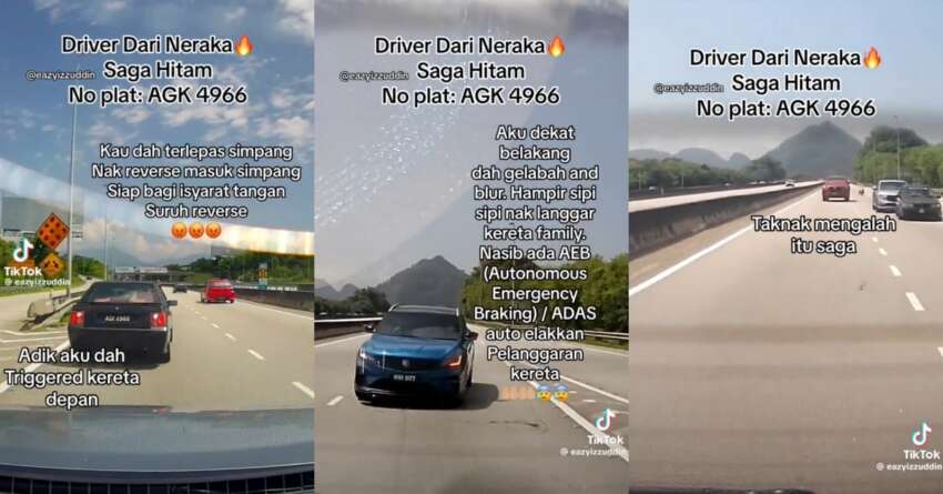 Saga attempts reversing back to exit ramp on highway, nearly causes three-car pile-up – avoid doing this 1749909
