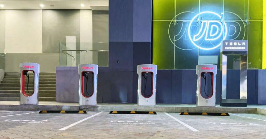 Tesla Supercharger now in Penang at Sunway Carnival, Seberang Perai – 4 DC chargers, RM1.25/kWh 1748719