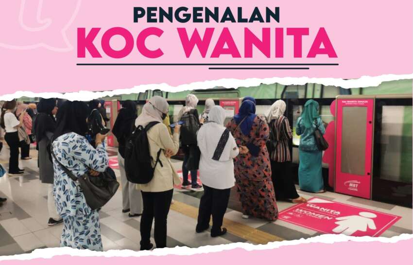 Women’s coach implemented on MRT Putrajaya Line, starts today – pink markings on platform and in trains 1749608