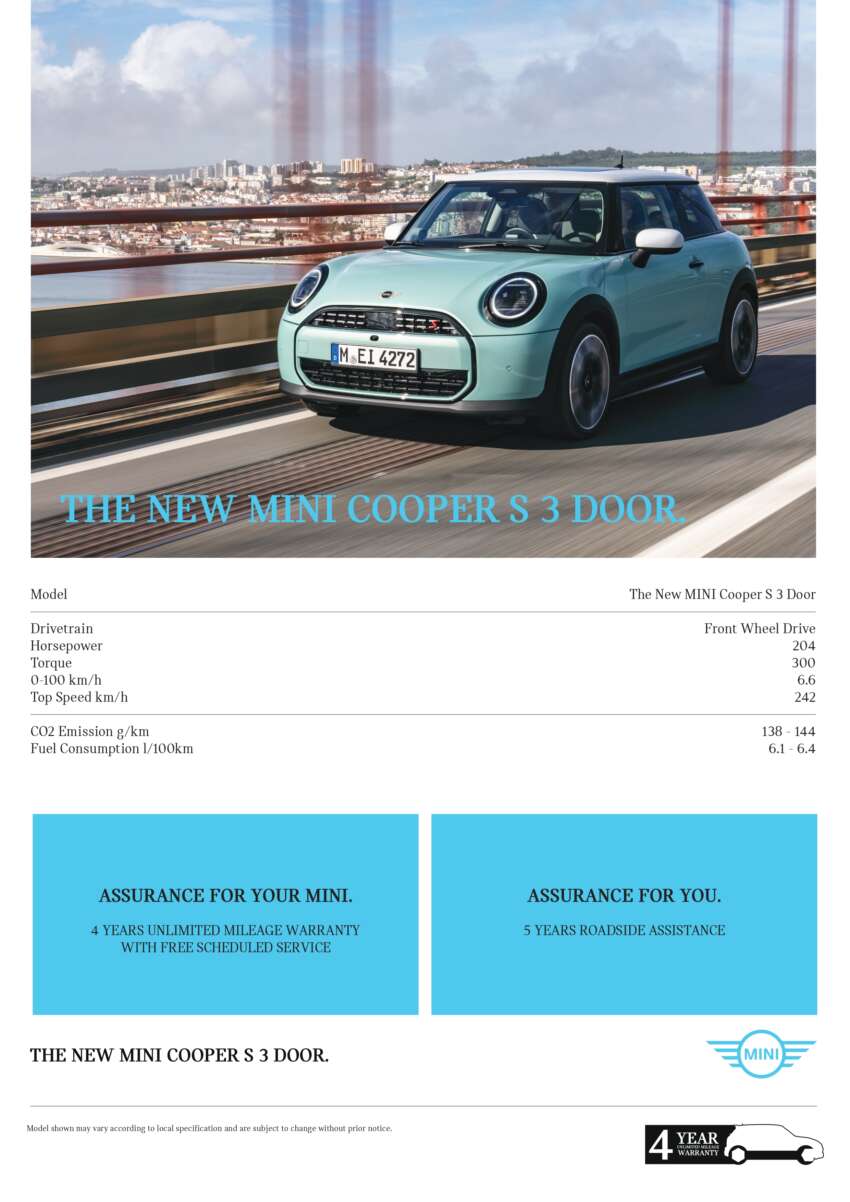 2024 MINI Cooper S debuts in Malaysia – new F66 with 204 PS/300 Nm 2.0T, 7DCT; estimated price at RM280k 1766815