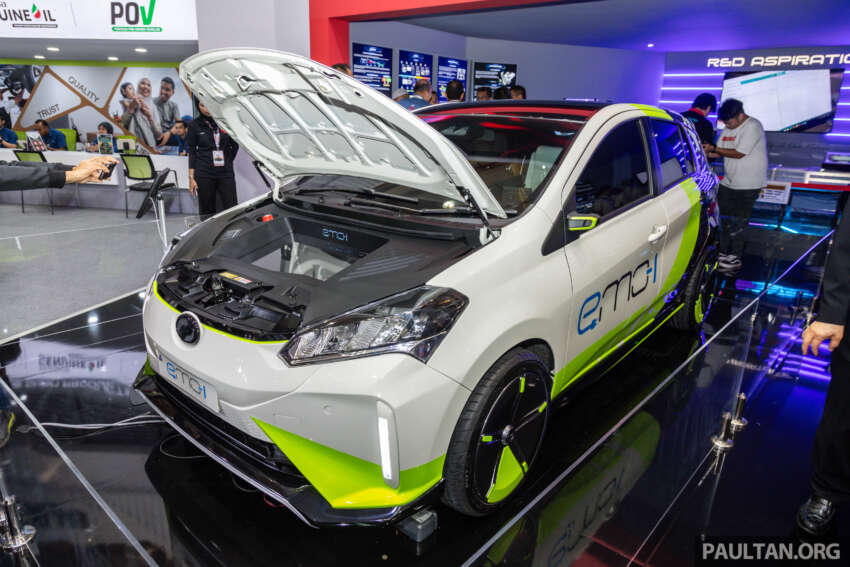 Perodua emo-1 EV concept – all-electric Myvi study with 68 PS/220 Nm, 55.7 kWh battery, 350 km range 1766568