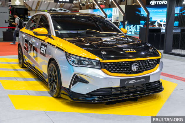 Proton S70 R3 Malaysian Touring Car – bodykit, carbon fibre rear wing, to use NA version of 1.5L 3-cylinder?