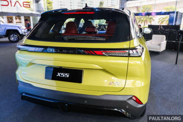 BAIC X55 in Malaysia – C-segment SUV with 188 PS 1.5T, 7DCT, deliveries Q4 2024, RM12xk to RM14xk est