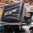 Perodua Aruz X-Cape in Malaysia – roof-mounted tent, awning, camping accessories, matte exterior wrap