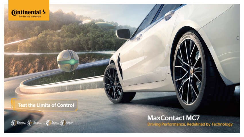 Continental MaxContact MC7 tyre – for maximum control and precision, better wet weather performance 1761329