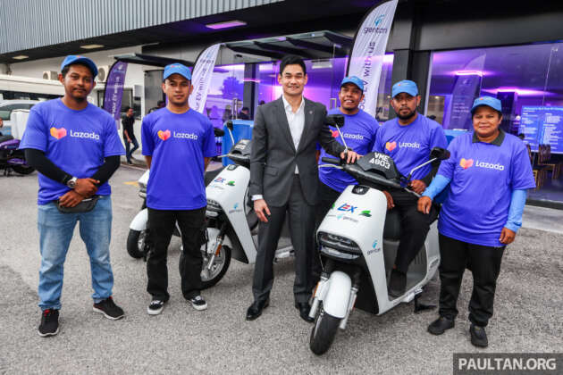 Gentari sediakan 25 unit motosikal elektrik kepada Lazada, mempromosi mobiliti hijau komersial