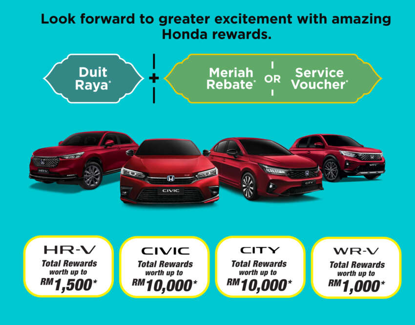 Honda Malaysia May 2024 promo – up to RM10k off; MY2023, MY2024; City, Civic, WR-V, HR-V included 1760112