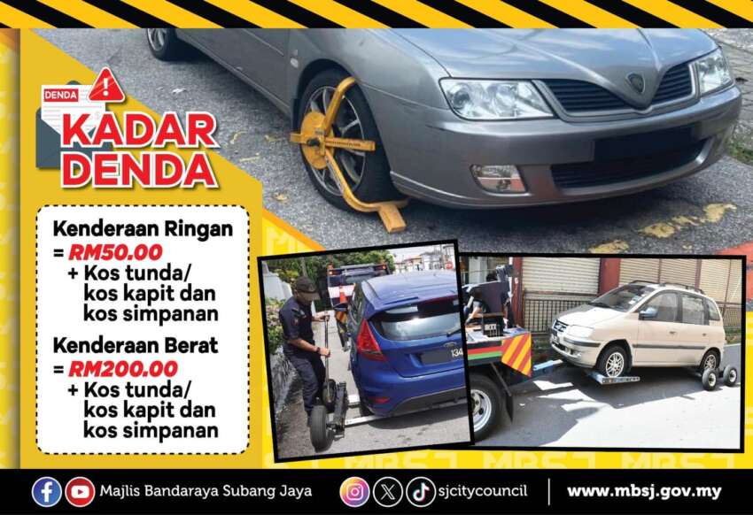 MBSJ warns that free parking at its facilities, food courts are only for visitors – saman and clamping 1764199