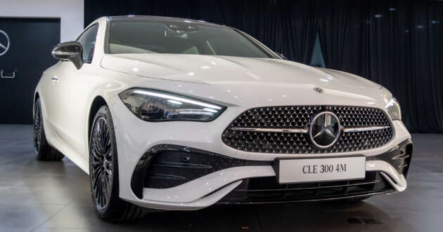 Mercedes-Benz CLE300 4Matic Coupé 2024 in Malaysia – 259 PS/400 Nm MHEV, rear-wheel drive;  RM519k