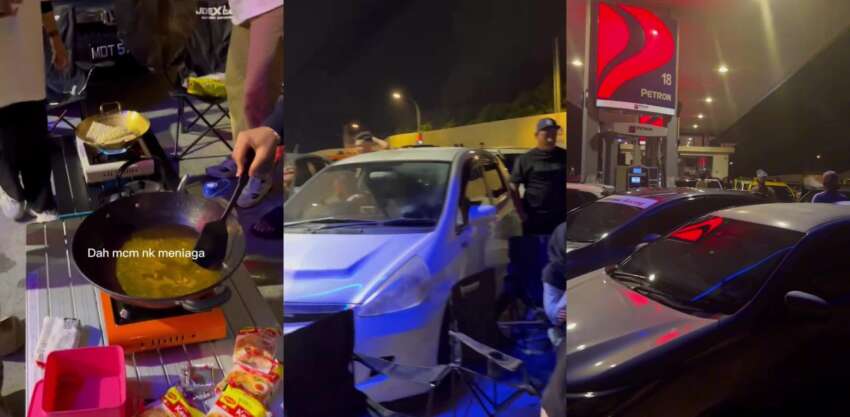 Malaysians caught in viral video cooking Maggi with portable stoves at a petrol station – don’t ever do this 1762071