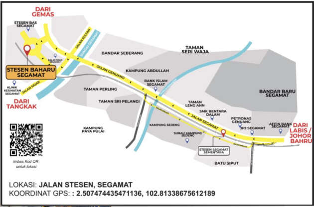 Stesen KTM Segamat baharu telah mula beroperasi