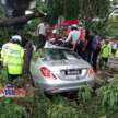 Pokok tumbang hempap beberapa buah kenderaan di Jalan Sultan Ismail berhampiran Hotel Concorde