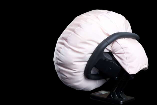 ZF introduces new steering wheel airbag design that enables smartphone-like functions with touchscreen, sensors