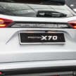 Proton X70 2025 — empat varian, rekaan bampar baru,  IHU 12.3-inci, Apple CarPlay dan Android Auto