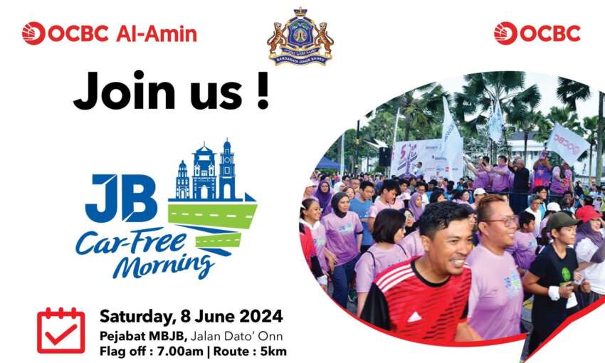 Monthly JB Car Free Morning happens this Sat, June 8 1774186