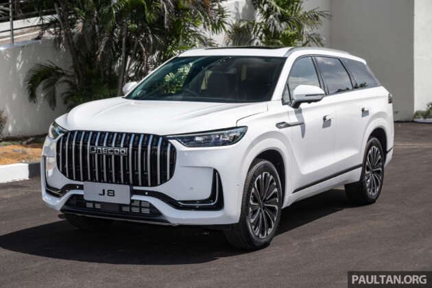 Jaecoo J8 RHD previewed in Malaysia – 6-seater flagship SUV, 249 PS 2.0T, Q4 launch, RM200k est