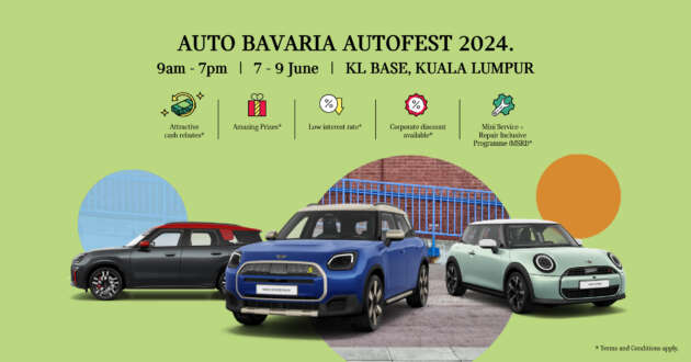 Auto Bavaria AutoFest 2024 – up to RM100k rebates; test drive BMW, MINI, Motorrad models on a runway!