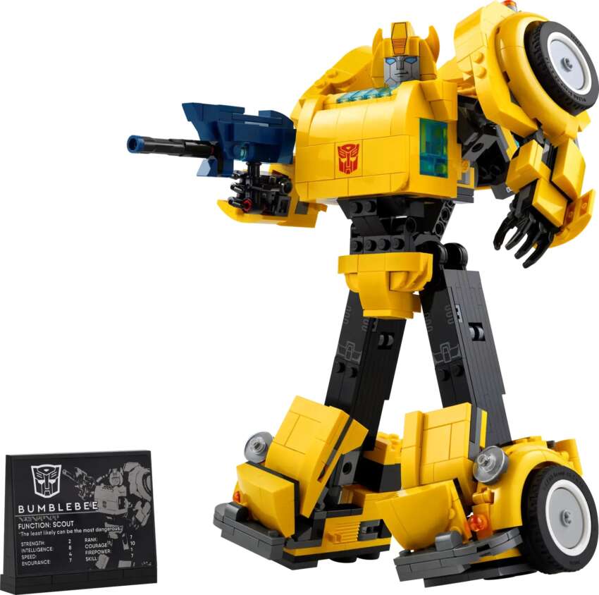 Lego 10338 Transformers Bumblebee – 950 pieces set transforms into a yellow Volkswagen Beetle 1783844