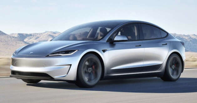 Tesla Model 3 Highland facelift kini terima Acceleration Boost di pasaran tertentu – 0-100 km/j dalam 3.8 saat