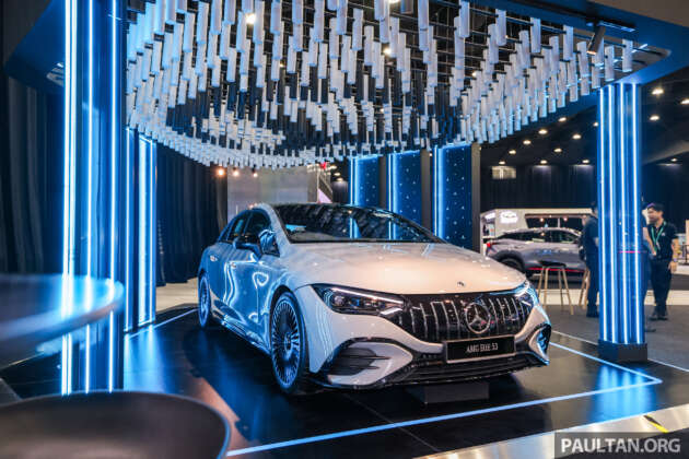EVx 2024: Mercedes-Benz EQS500, EQE350+, EQB350 dan EQA250 dipamerkan di ruang Hap Seng Star