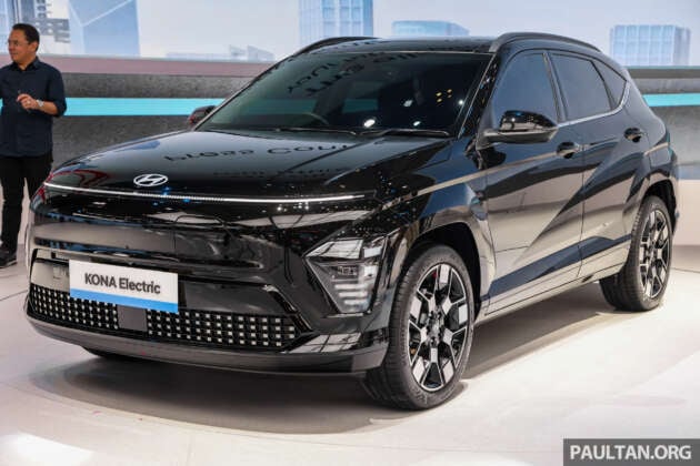 2024 Hyundai Kona Electric is a CKD EV in Indonesia, including batteries – up to 602 km range; from RM145k