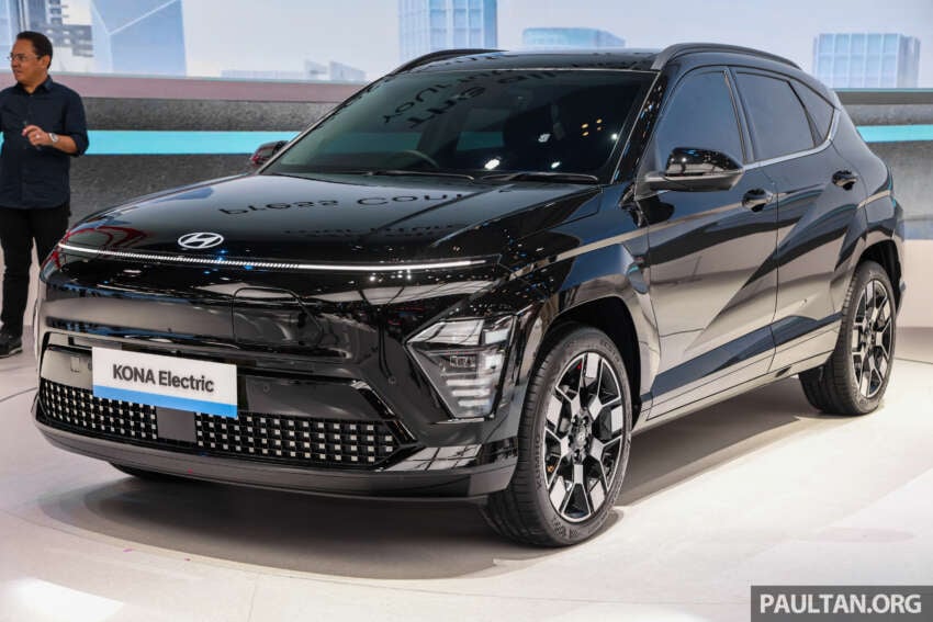 2024 Hyundai Kona Electric is a CKD EV in Indonesia, including batteries – up to 602 km range; from RM145k 1791450