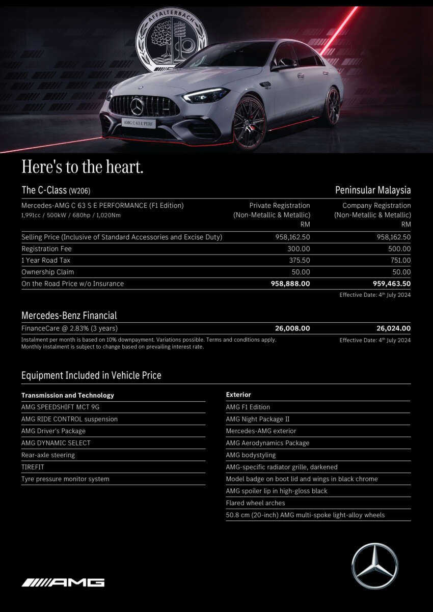 2024 Mercedes-AMG C63S E Performance F1 Edition now in Malaysia – 680 PS/1,020 Nm 2.0L PHEV, RM959k 1785729