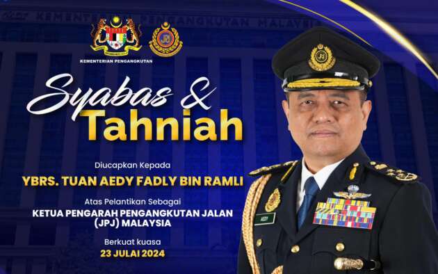 Aedy Fadly Ramli appointed JPJ D-G effective July 23