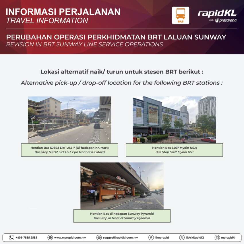BRT Sunway to operate on street level on July 28 – elevated track used for Sunway Rapid KL Good Run 1795685