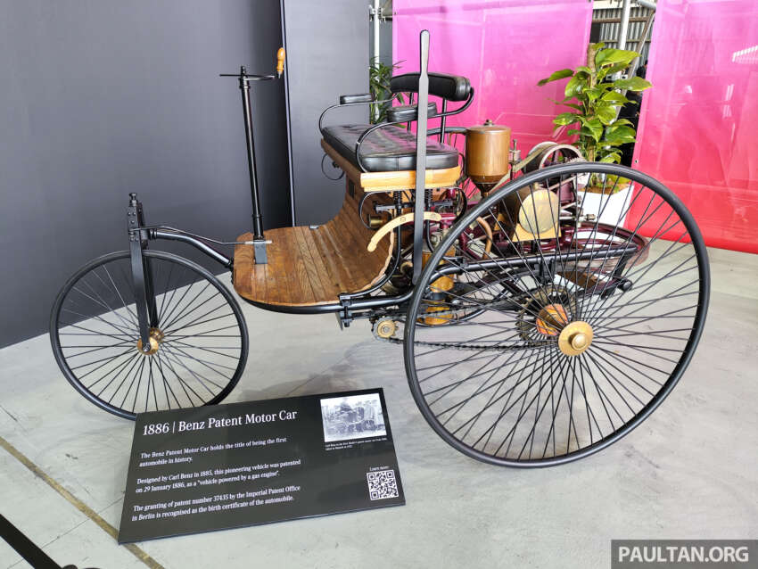 Benz Patent-Motorwagen on display at Mercedes-Benz World showcase, KL Base, Sungai Besi from July 5-7 1786388