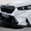 BMW M5 G90 2024 dengan barangan M Performance Parts – kit badan gentian karbon dan pelbagai aksesori